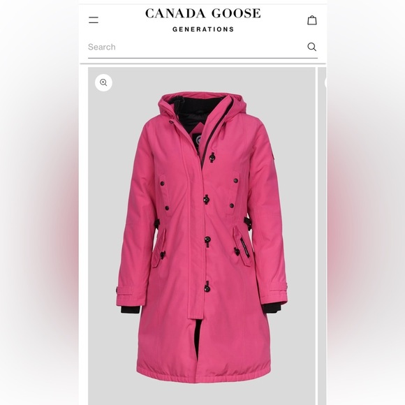 Authentic Canada Goose Down Filled Kensington Parka Summit Pink Size XS - Picture 1 of 14